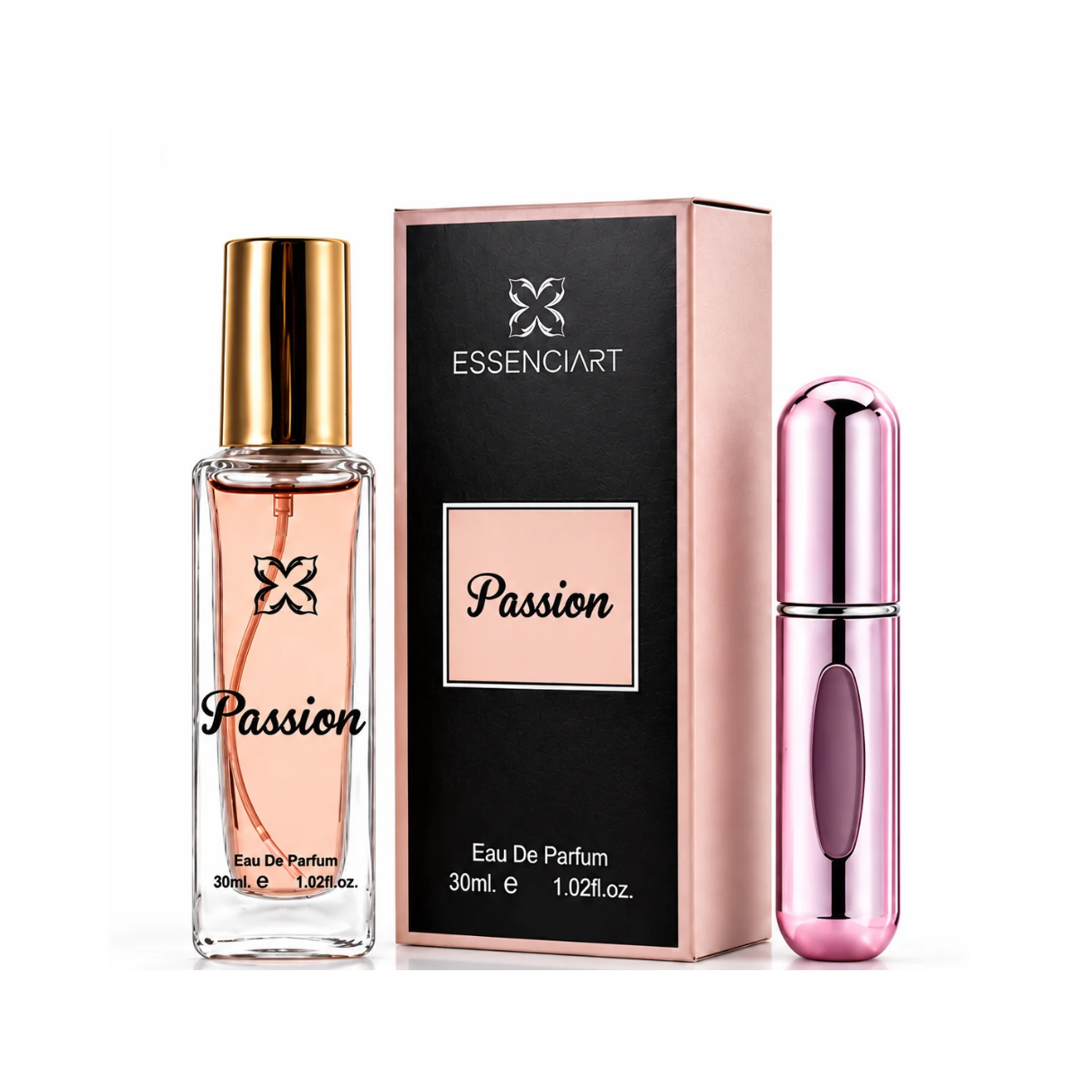 KIT ESSENCIART EDP PASSION 30ML + PORTA PERFUME 5ML