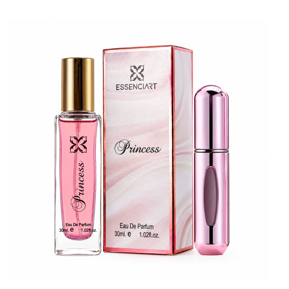KIT ESSENCIART EDP PRINCESS 30ML + PORTA PERFUME 5ML