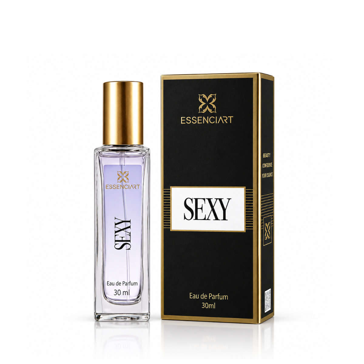 KIT ESSENCIART PERFUME SEXY EDP 30ML + PORTA PERFUME