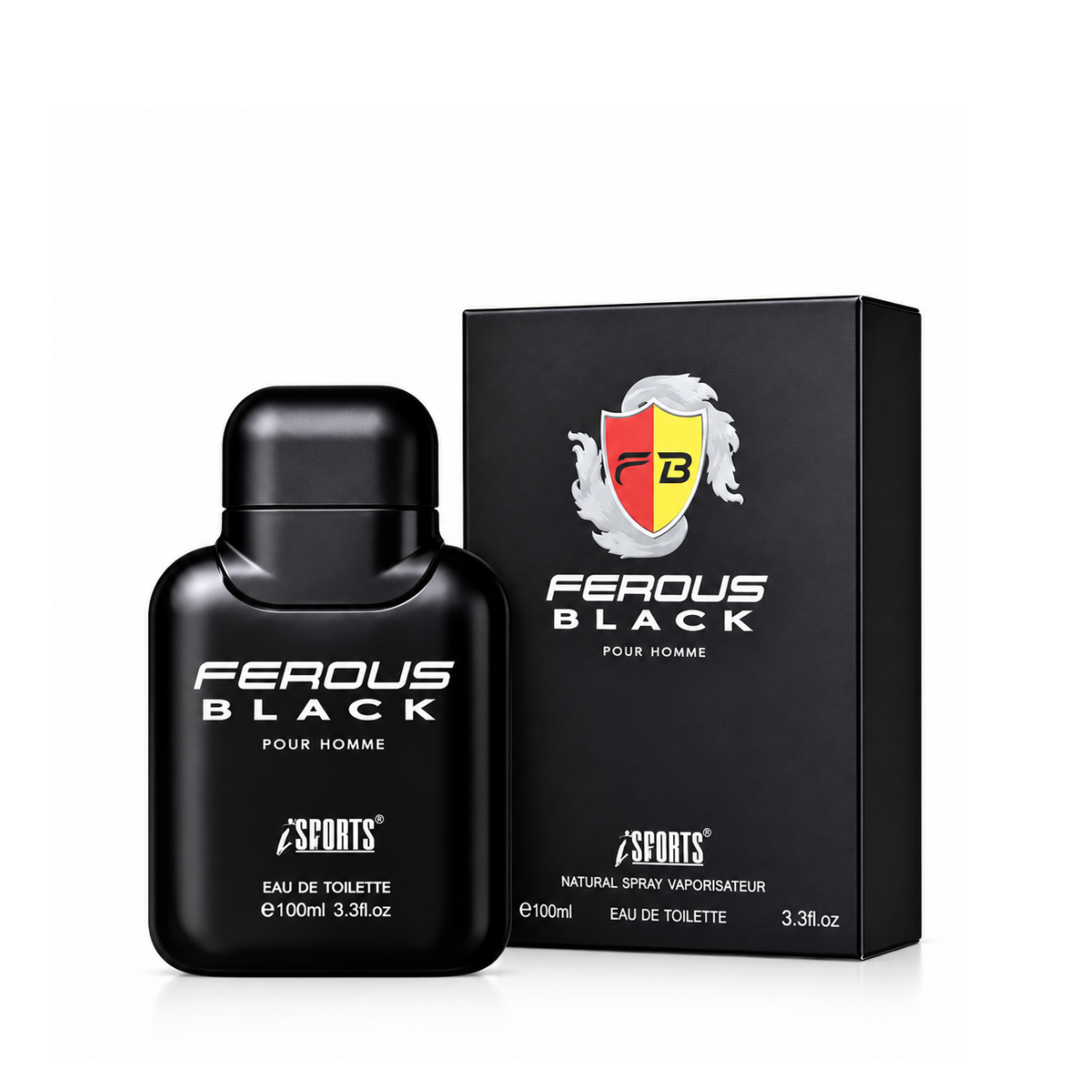 KIT I-SCENTS EAU C/2 BLACK FEROUS MASCULINO 100ML