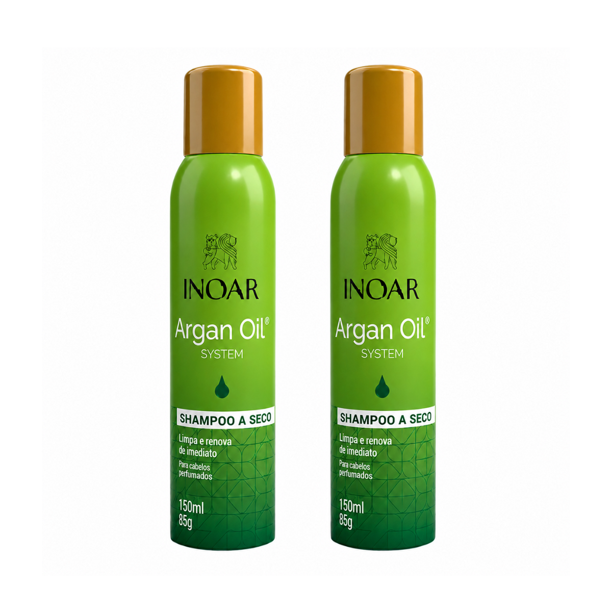 KIT INOAR 2 SHAMPOO A SECO ARGAN OIL 150ML
