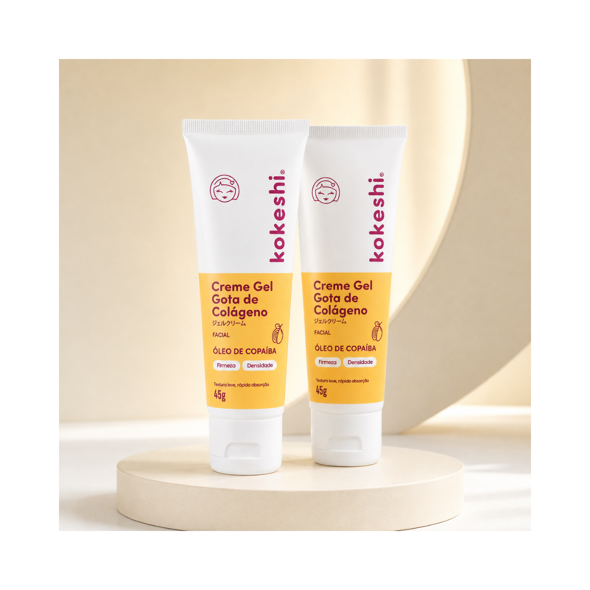 KIT KOKESHI 2 CREME GEL GOTA DE COLÁGENO