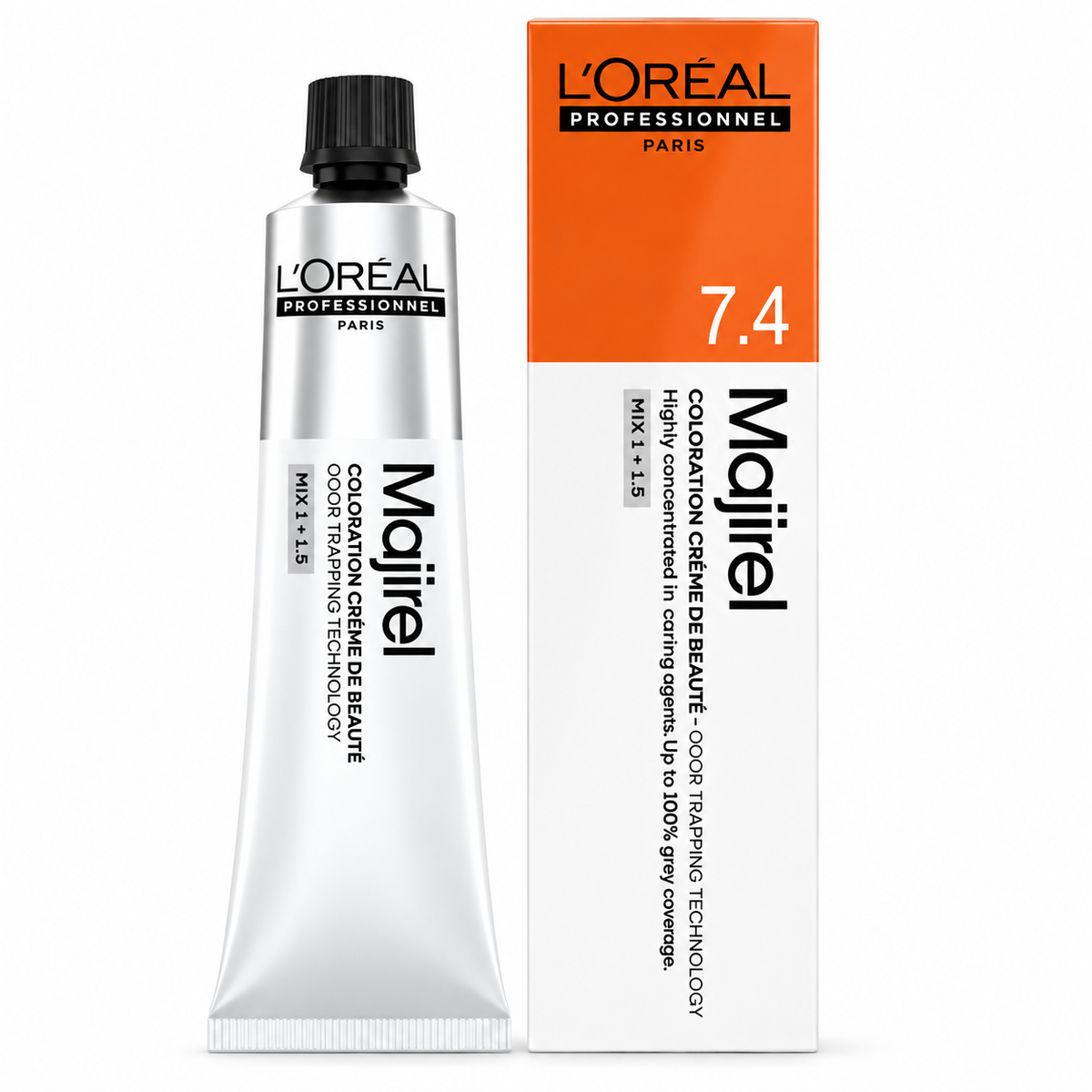 KIT LOREAL COLORAÇÃO MAJIREL 7.4 LOURO ACOBREADO 60G + OX 20V 90ML