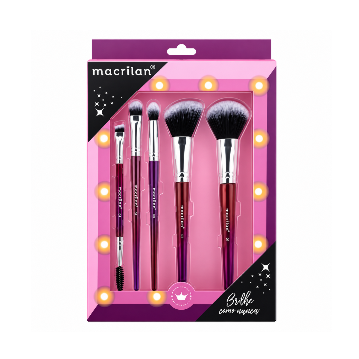 KIT PINCEL MACRILAN COM 5 UNIDADES ED014
