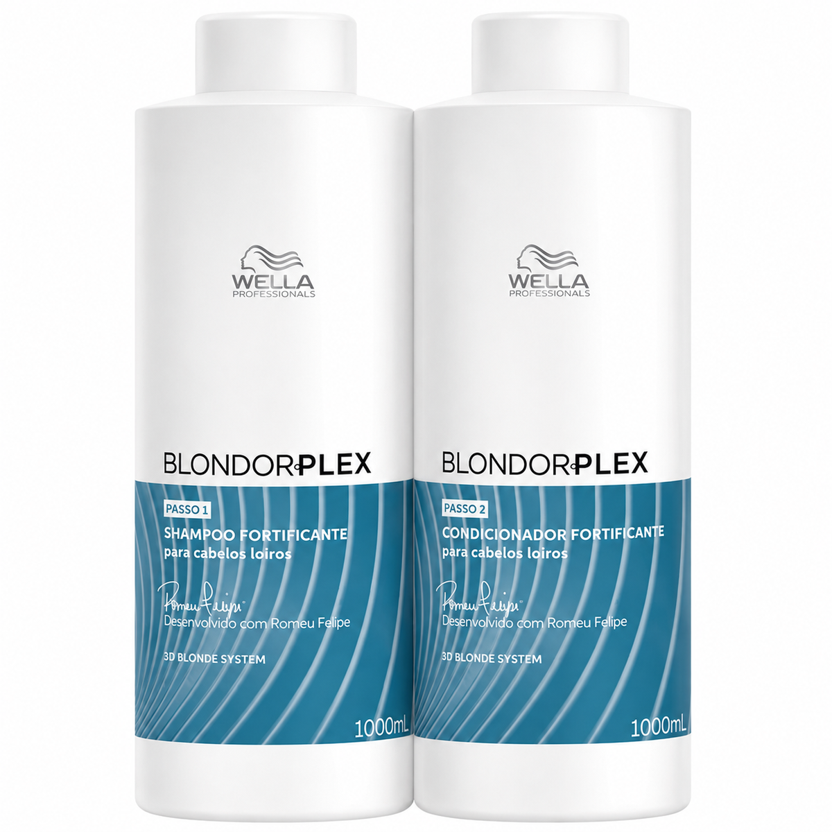 KIT WELLA BLONDOR PLEX SHAMPOO 1L + CONDICIONADOR 1L
