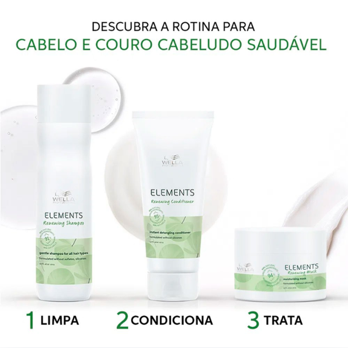 KIT WELLA ELEMENTS SH 250ML + COND 200ML + MASC 150ML