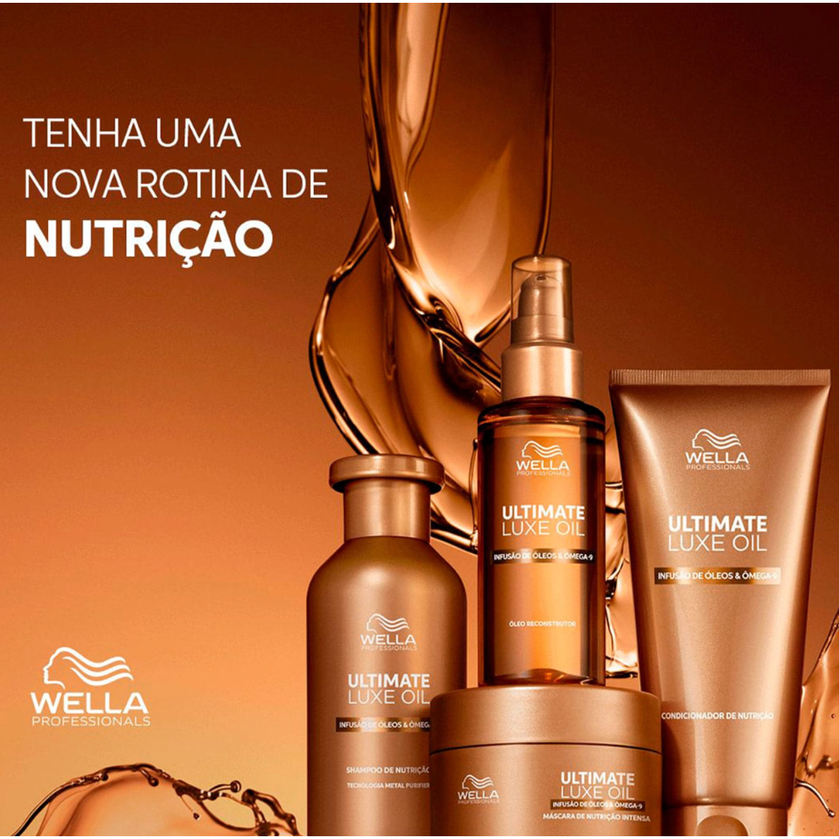 KIT WELLA ULTIMATE LUXE OIL SH 250ML + COND 200ML + MASC 150ML