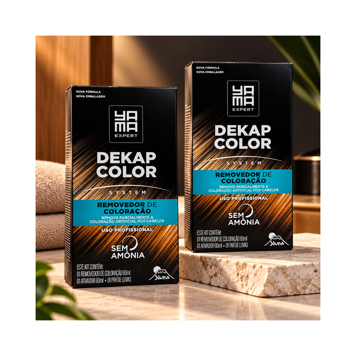 KIT YAMA COM 2 DEKAPCOLOR REMOVEDORES DE COLORAÇÃO 2X120ML