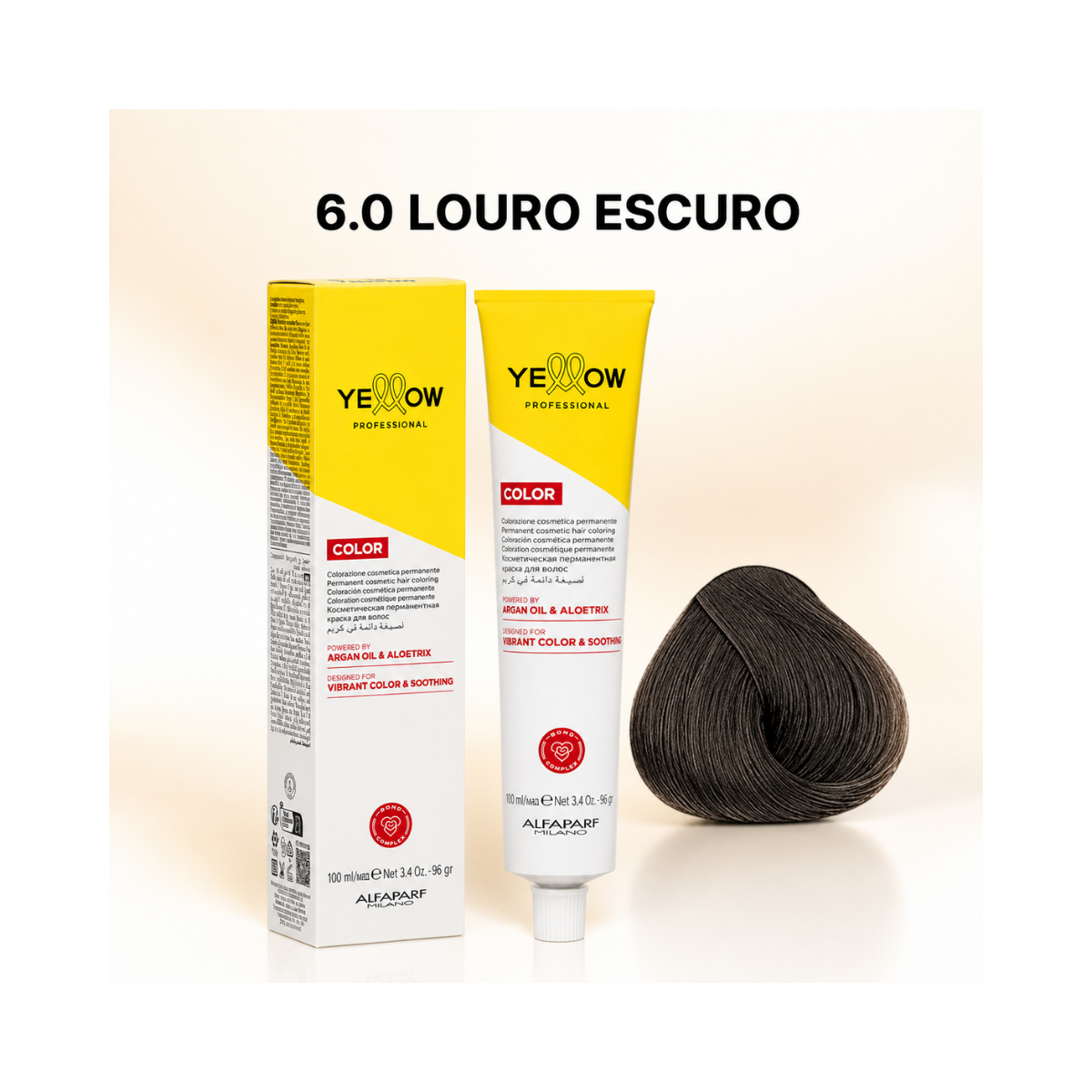 KIT YELLOW COLORAÇÃO 6.0 LOURO ESCURO + OX 20 VOLUMES