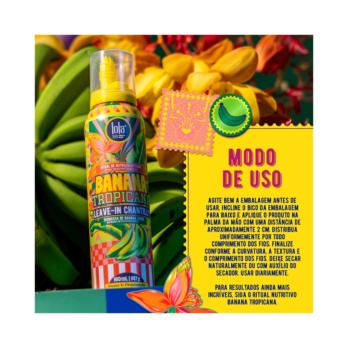 LEAVE IN CHANTILLY BANANA TROPICANA LOLA COSMETICS 160ML