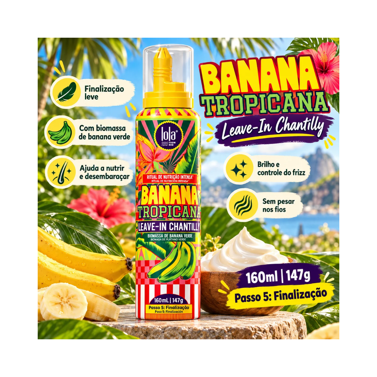 LEAVE IN CHANTILLY BANANA TROPICANA LOLA COSMETICS 160ML