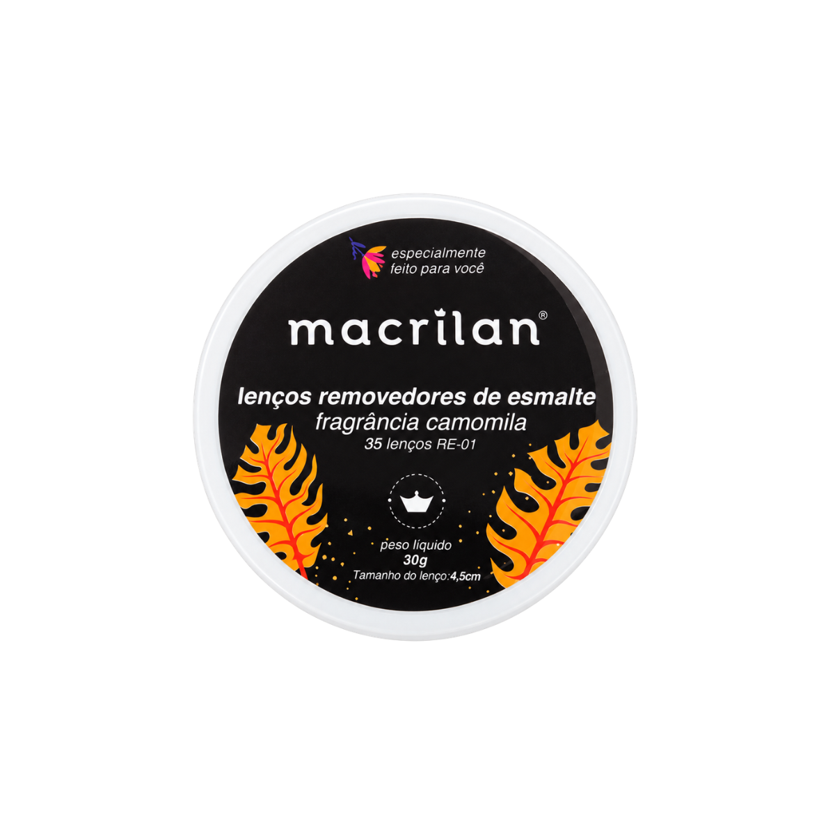 LENÇOS REMOVEDORES DE ESMALTE MACRILAN RE-01
