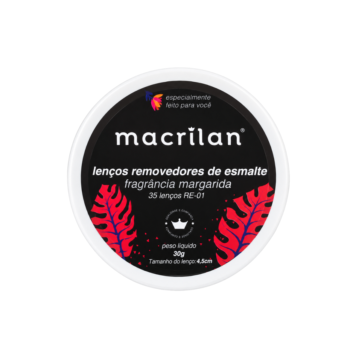 LENÇOS REMOVEDORES DE ESMALTE MACRILAN RE-01