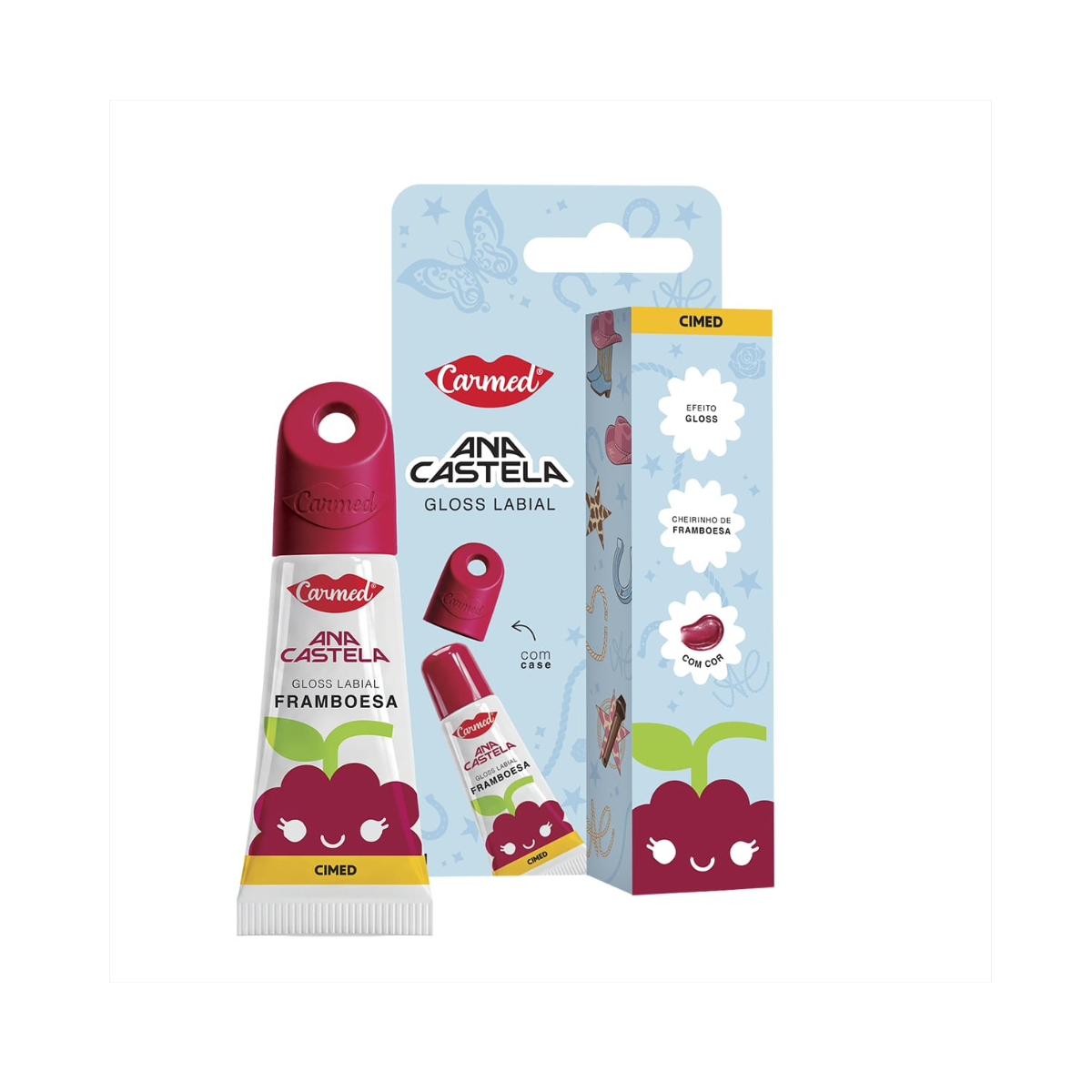 LIP GLOSS CARMED FRAMBOESA ANA CASTELA 5G