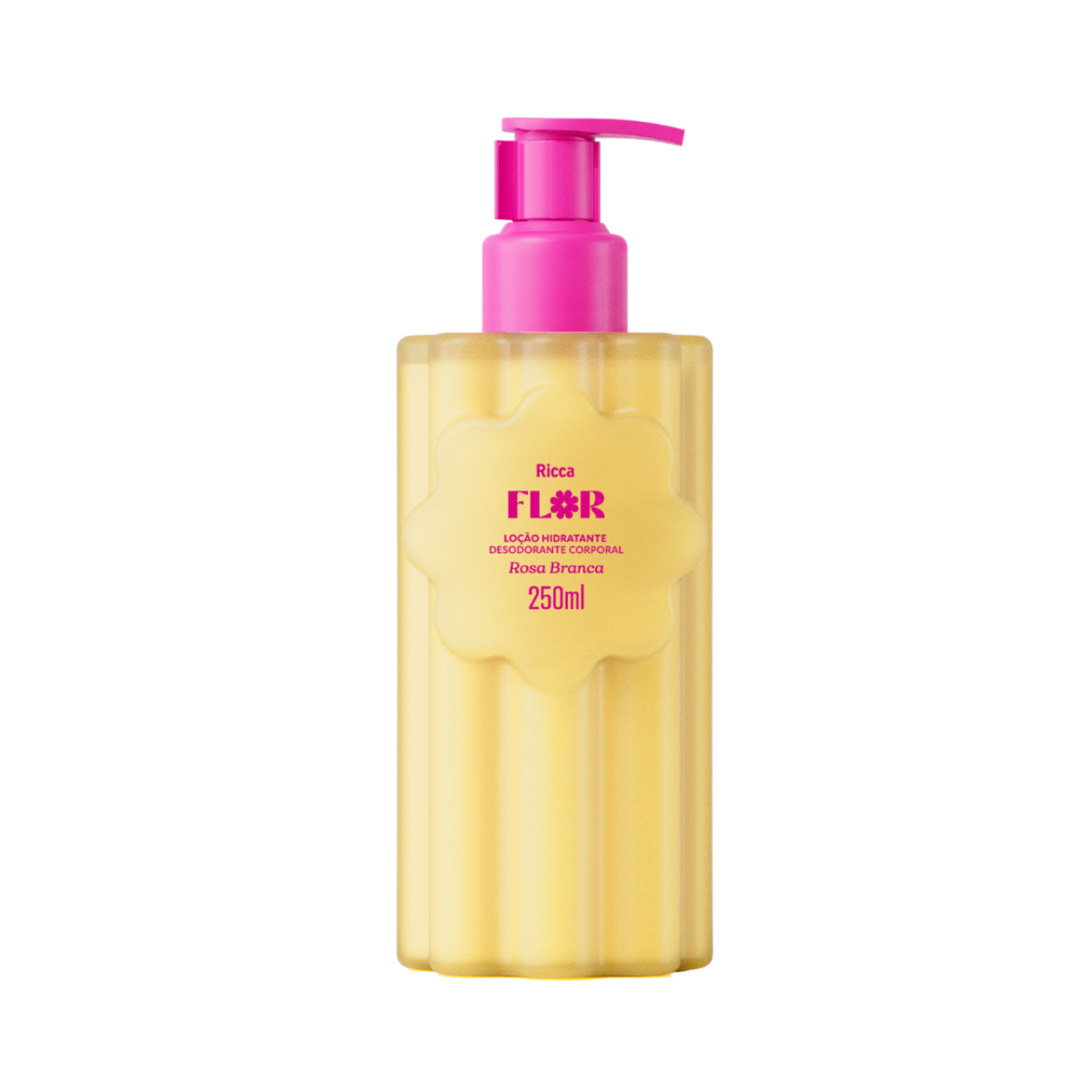 LOÇÃO HIDRATANTE DEO CORPORAL RICCA FLOR ROSA BRANCA 200ML