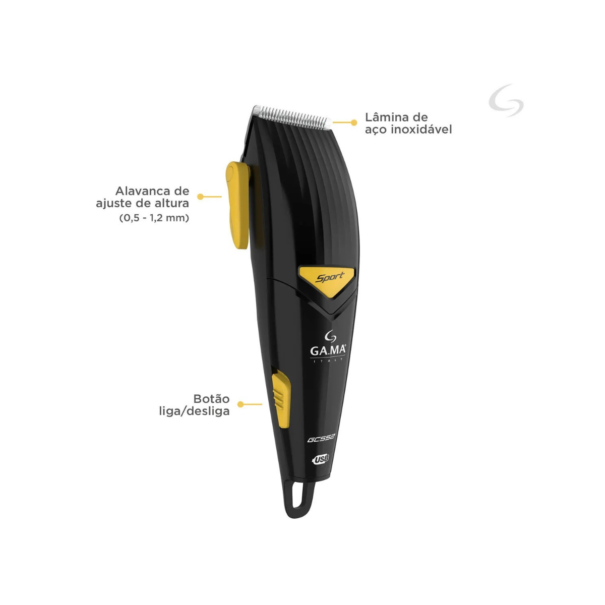 MÁQUINA DE CORTE GC552 SPORT BIVOLT - USB GAMA ITALY