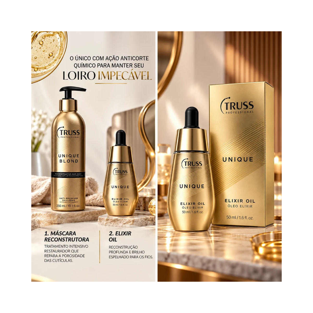 MÁSCARA CAPILAR UNIQUE BLOND 250ML