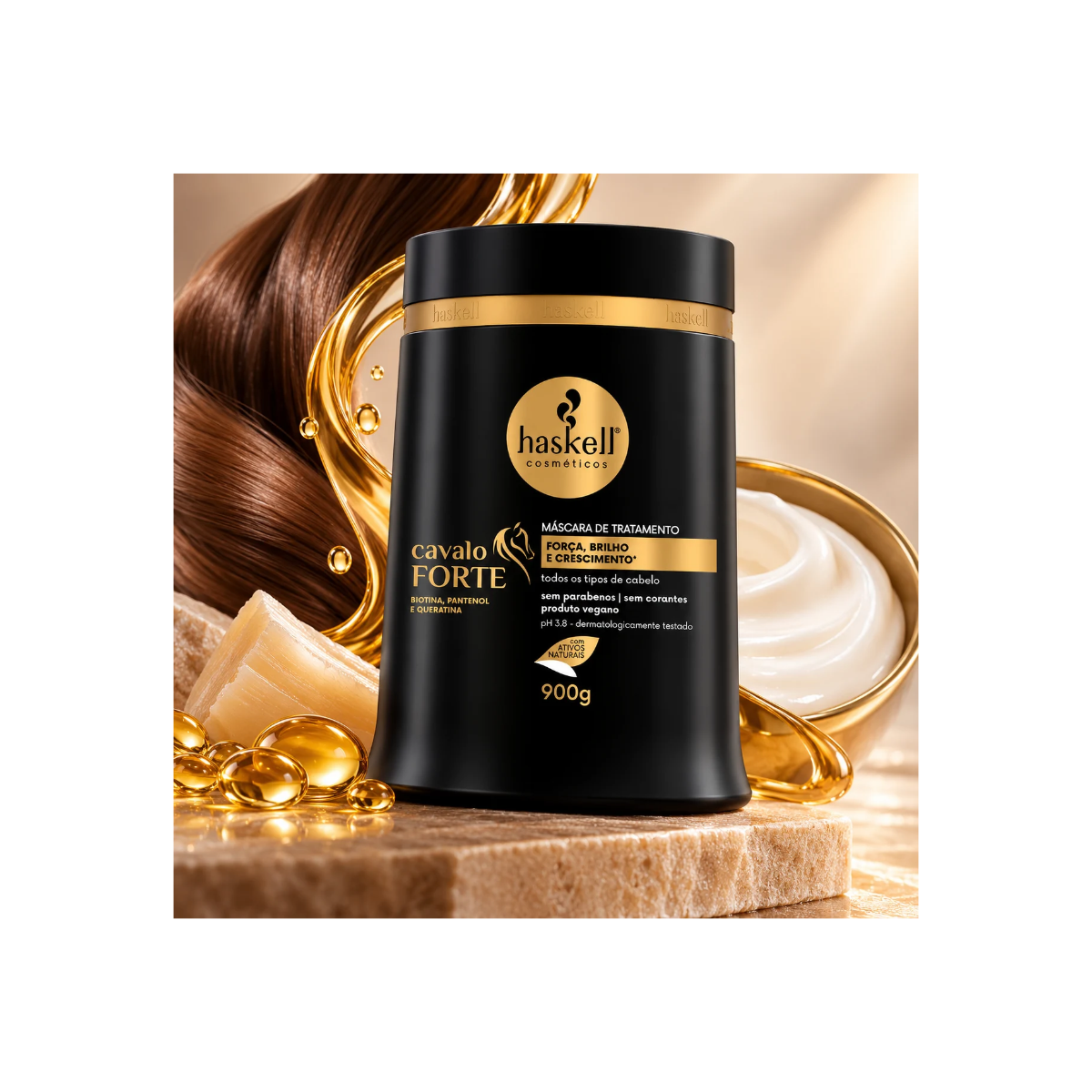 MÁSCARA DE TRATAMENTO CAVALO FORTE HASKELL 900G