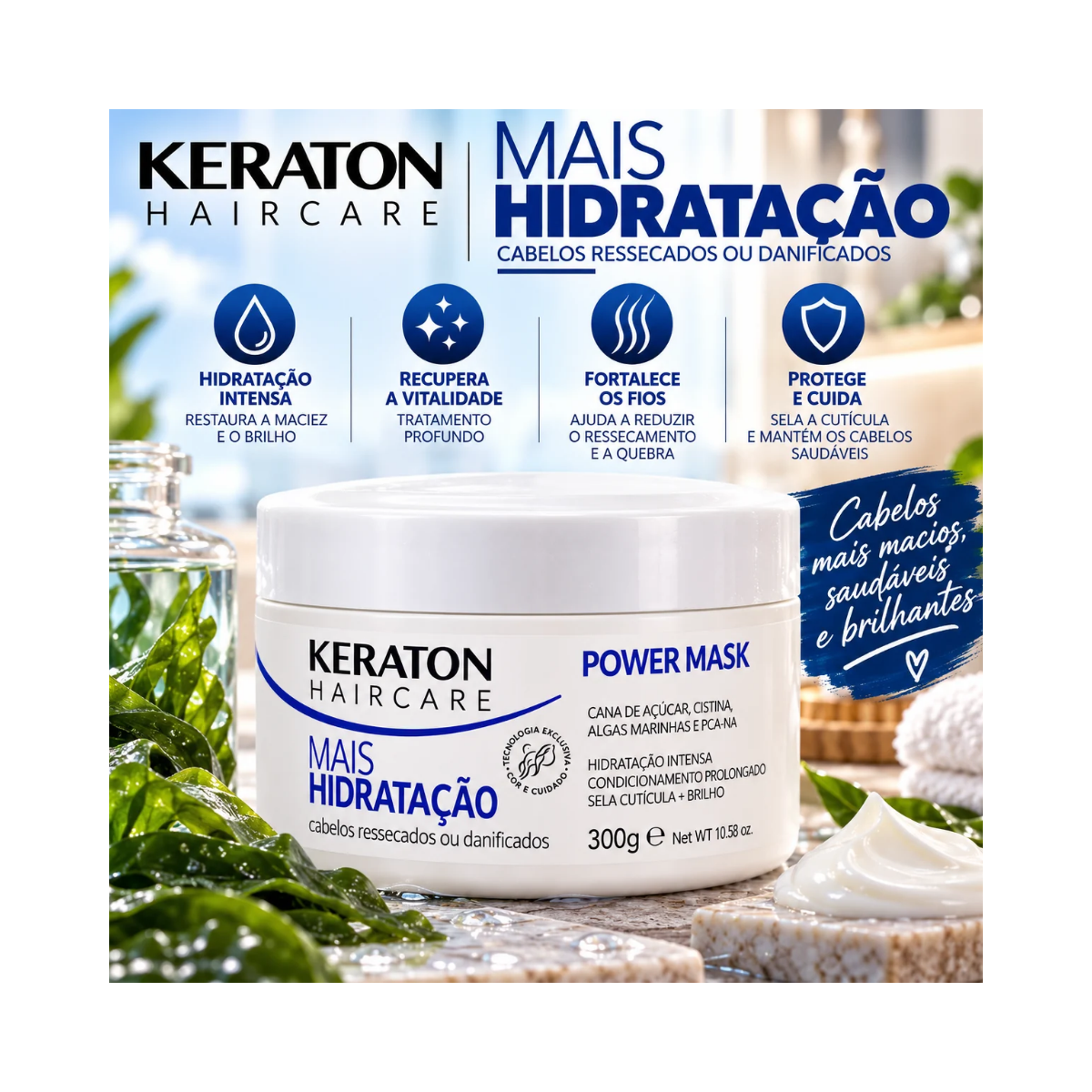 MÁSCARA KERATON MAIS NUTRIÇÃO KERT 300G