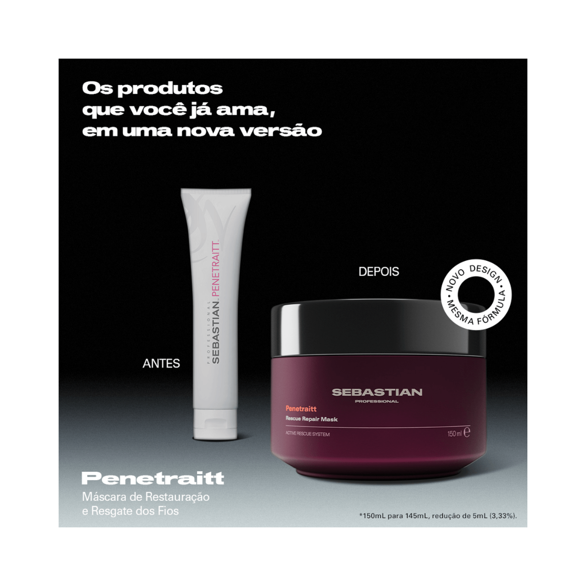MÁSCARA SEBASTIAN PROFESSIONAL PENETRAIT 145ML