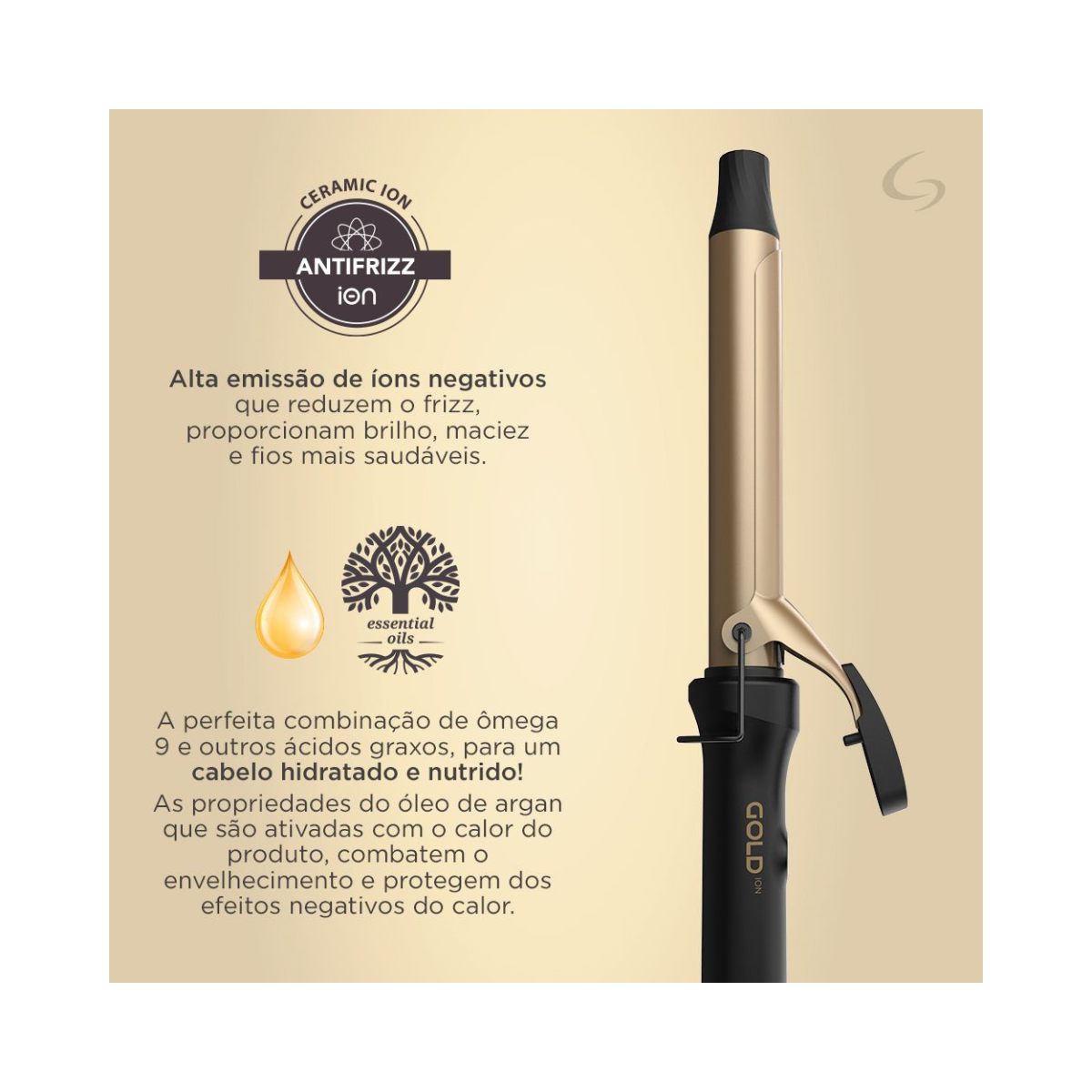 MODELADOR GOLD ION GAMA ITALY 25MM BIVOLT