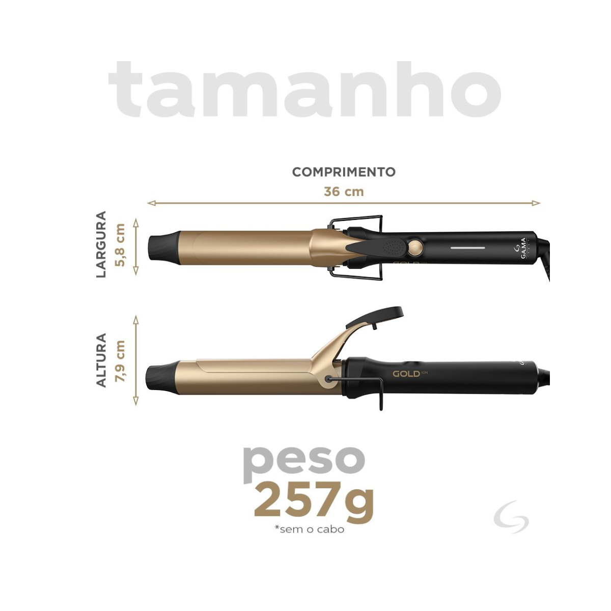 MODELADOR GOLD ION GAMA ITALY 32MM BIVOLT