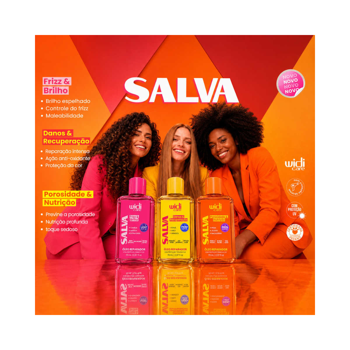 ÓLEO REPARADOR DANOS E RECUPERAÇÃO SALVA WIDI CARE 70ML