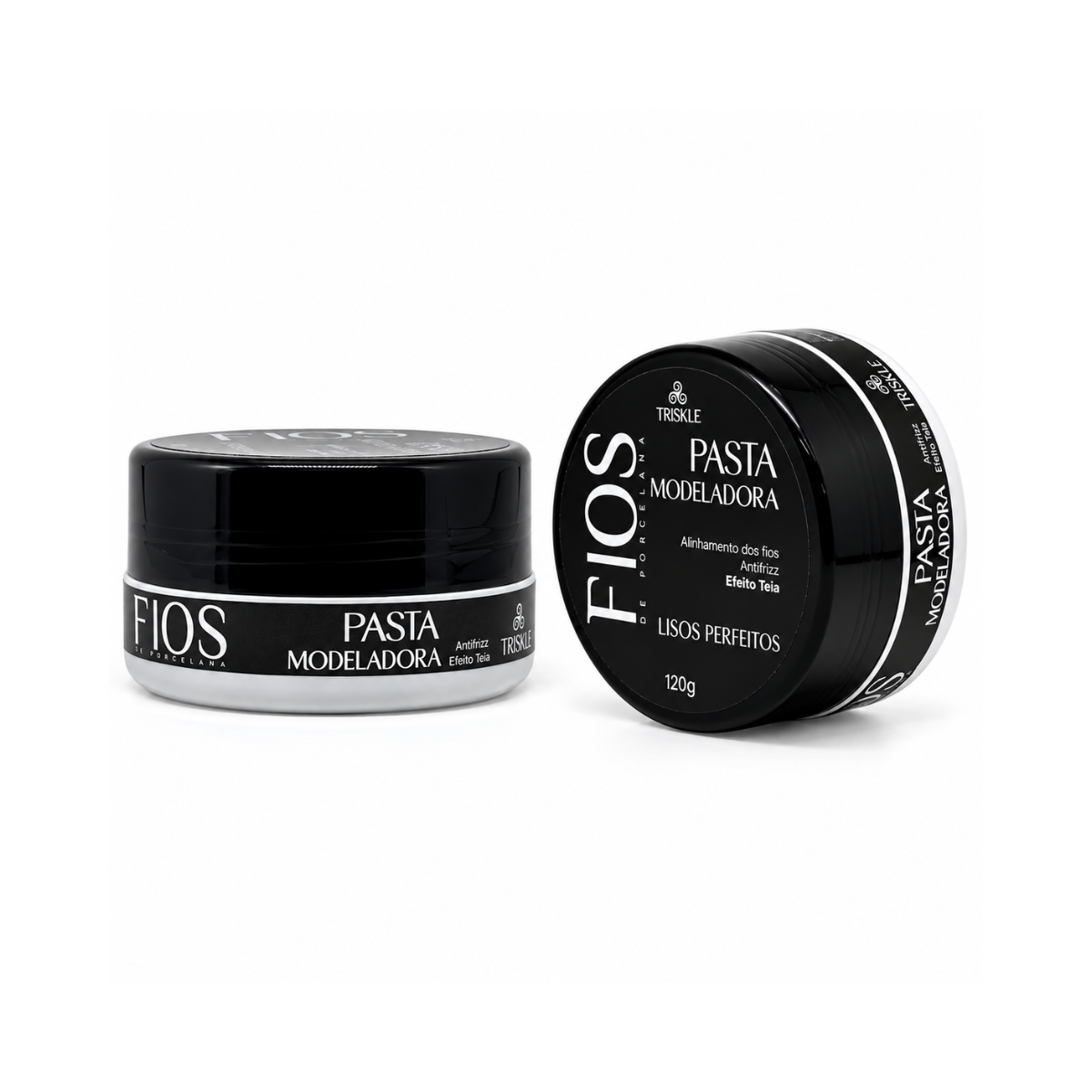 PASTA MODELADORA FIOS DE PORCELANA LISOS PERFEITOS TRISKLE 120G