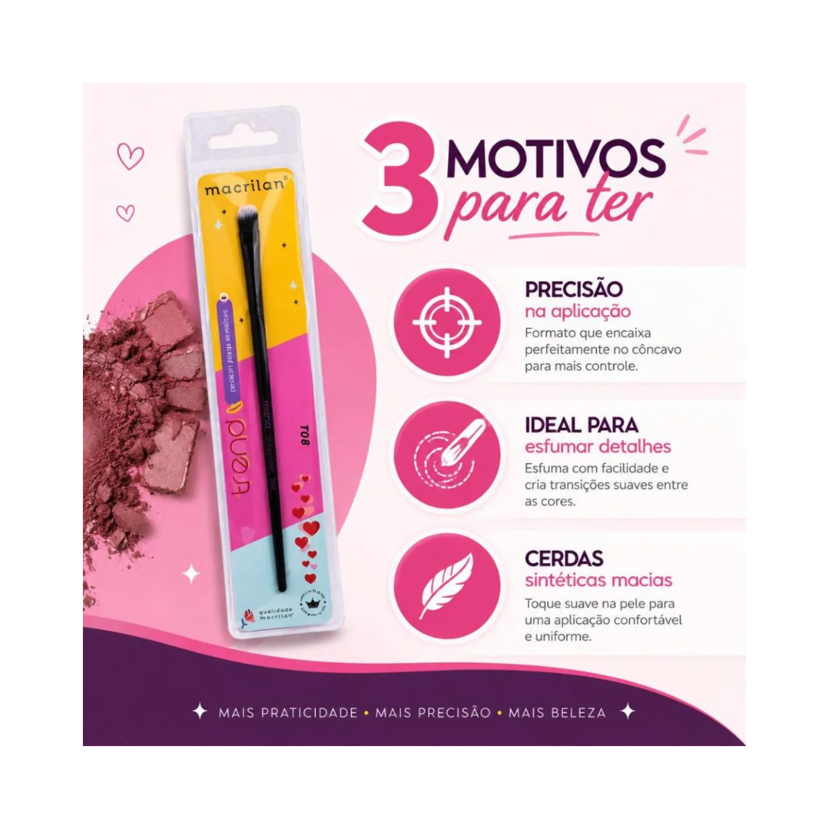 PINCEL PARA SOMBRA MACRILAN T08