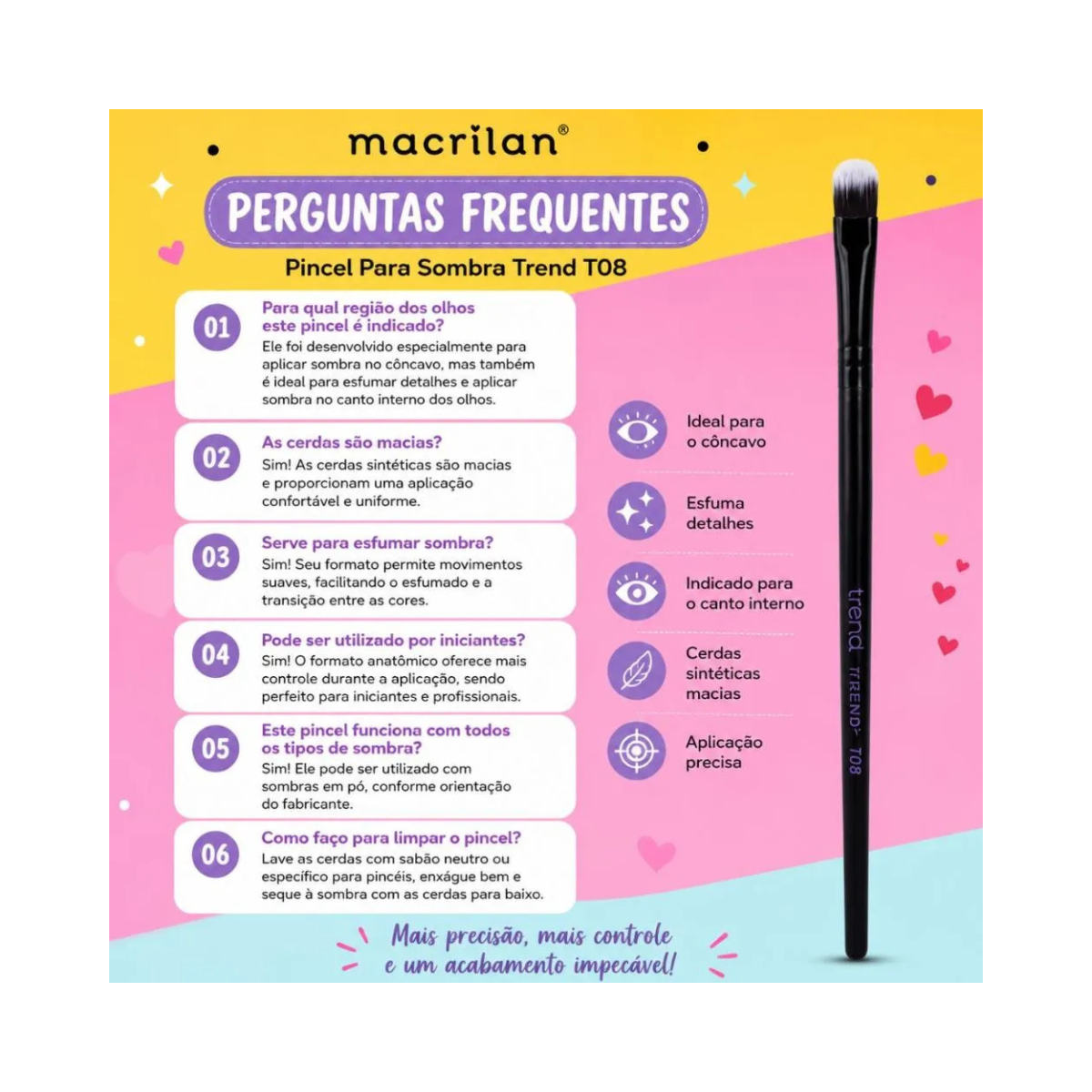 PINCEL PARA SOMBRA MACRILAN T08