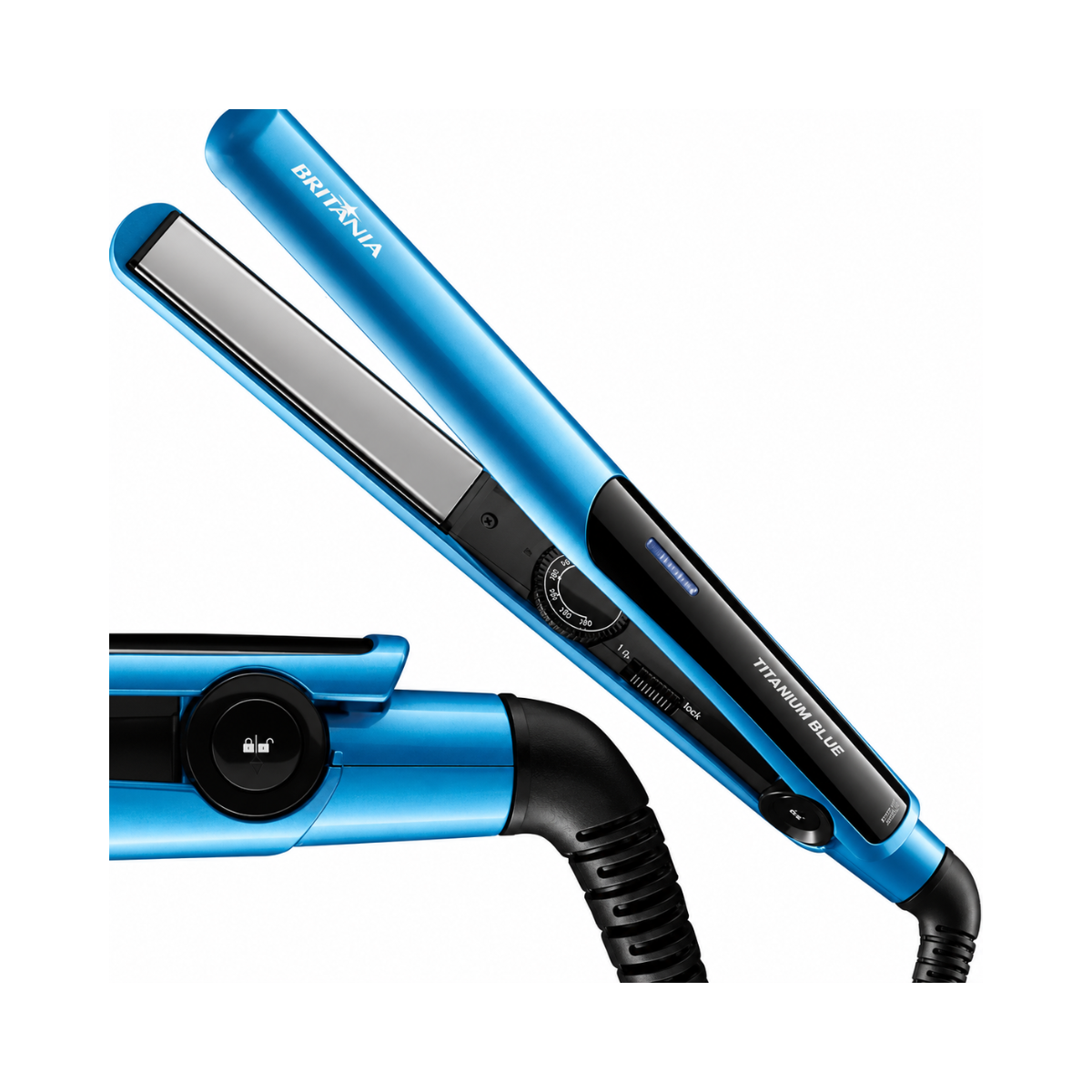 PRANCHA TITANIUM BLUE BRITÂNIA BIVOLT