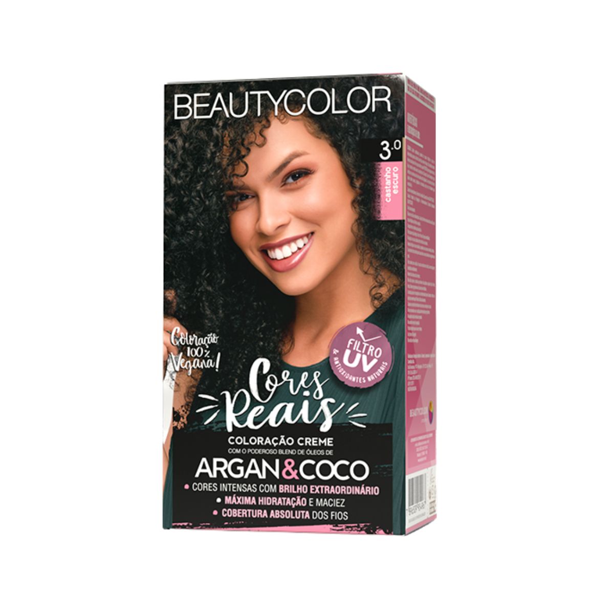 COLORAÇÃO KIT 3.0 CASTANHO ESCURO BEAUTY COLOR