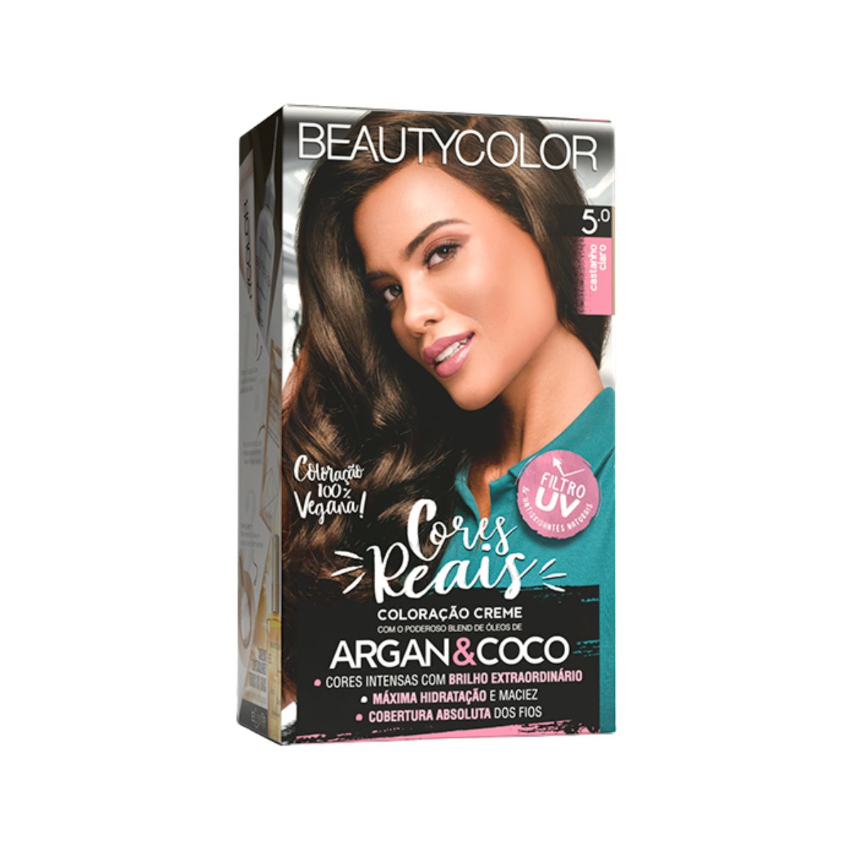 COLORAÇÃO 5.0 CASTANHO CLARO BEAUTY COLOR
