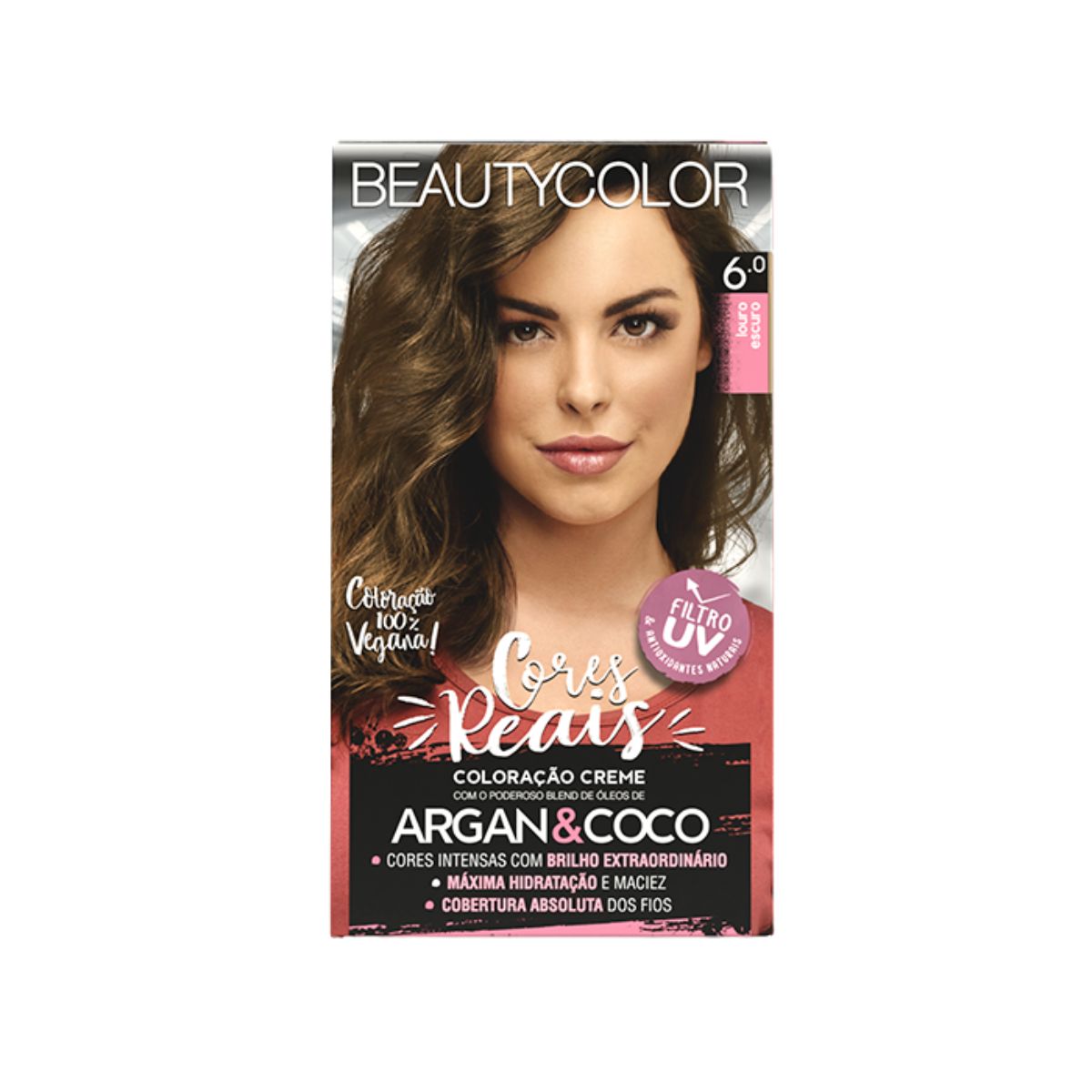 COLORAÇÃO KIT 6.0 LOURO ESCURO BEAUTY COLOR
