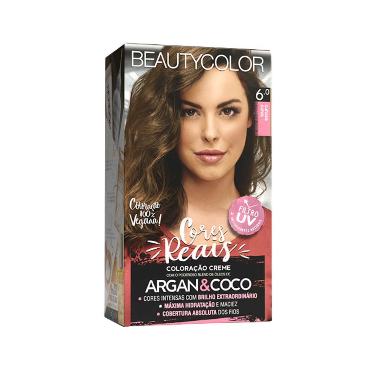 COLORAÇÃO KIT 6.0 LOURO ESCURO BEAUTY COLOR