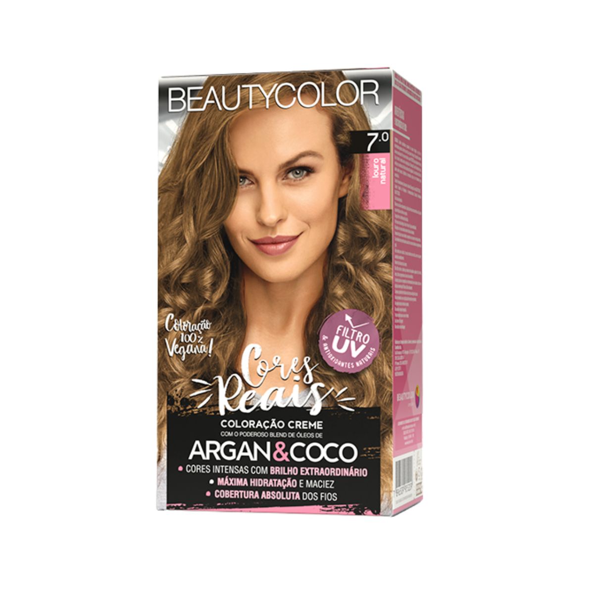 COLORAÇÃO KIT 7.0 LOURO NATURAL BEAUTY COLOR