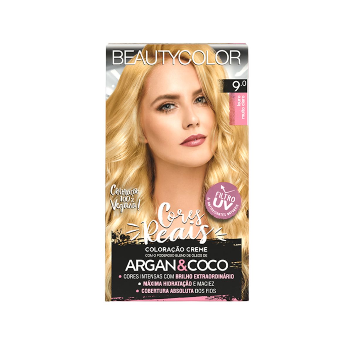 COLORAÇÃO KIT 9.0 LOURO MUITO CLARO BEAUTY COLOR