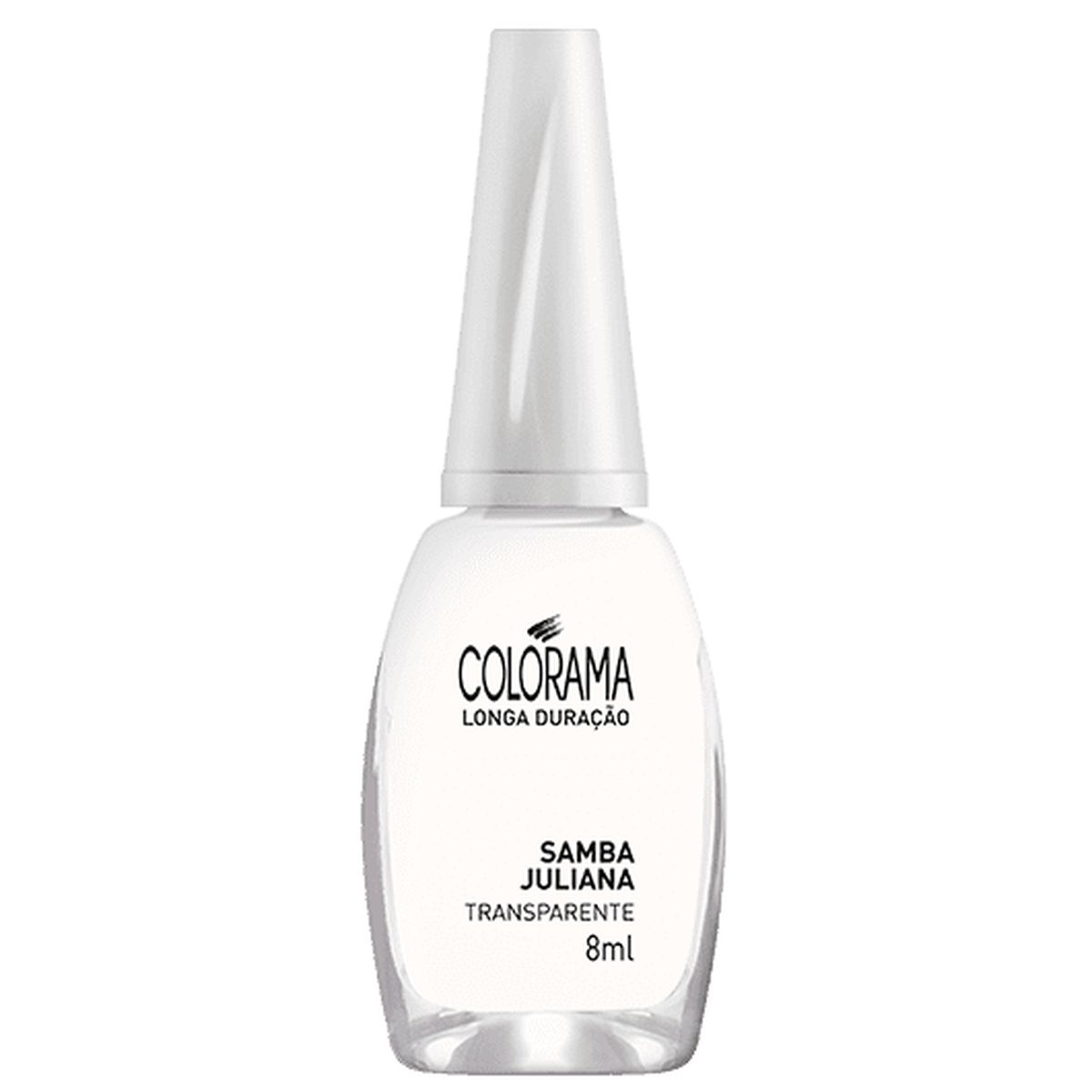 ESMALTE NATURAL TRANSPARENTE SAMBA JULIANA COLORAMA 8ML
