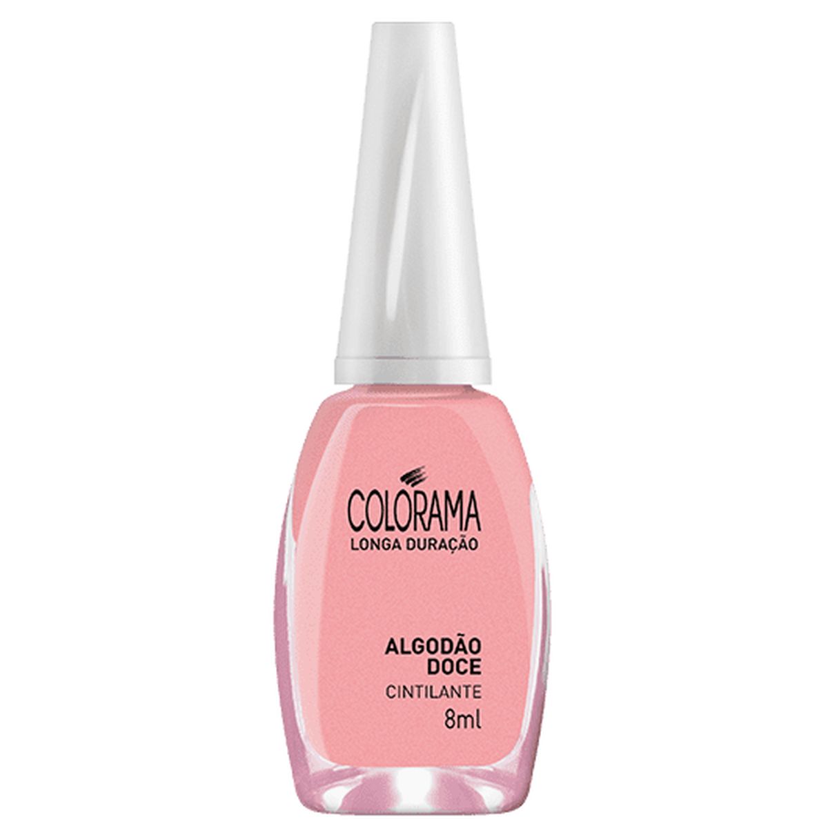 ESMALTE CINTILANTE ALGODÃO DOCE COLORAMA 8ML