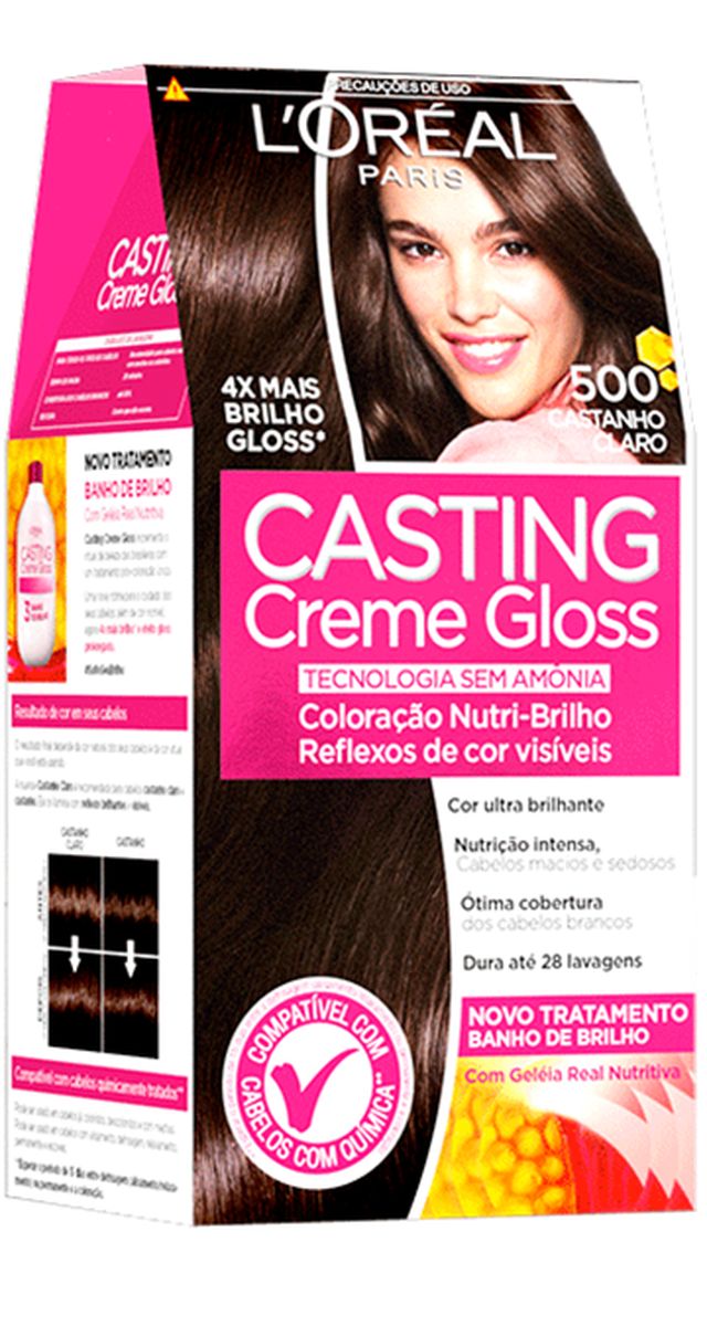 TONALIZANTE CASTING CREME GLOSS 500 CASTANHO CLARO LOREAL PARIS