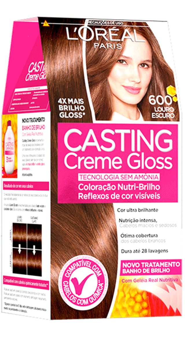 TONALIZANTE CASTING CREME GLOSS 600 LOURO ESCURO LOREAL PARIS