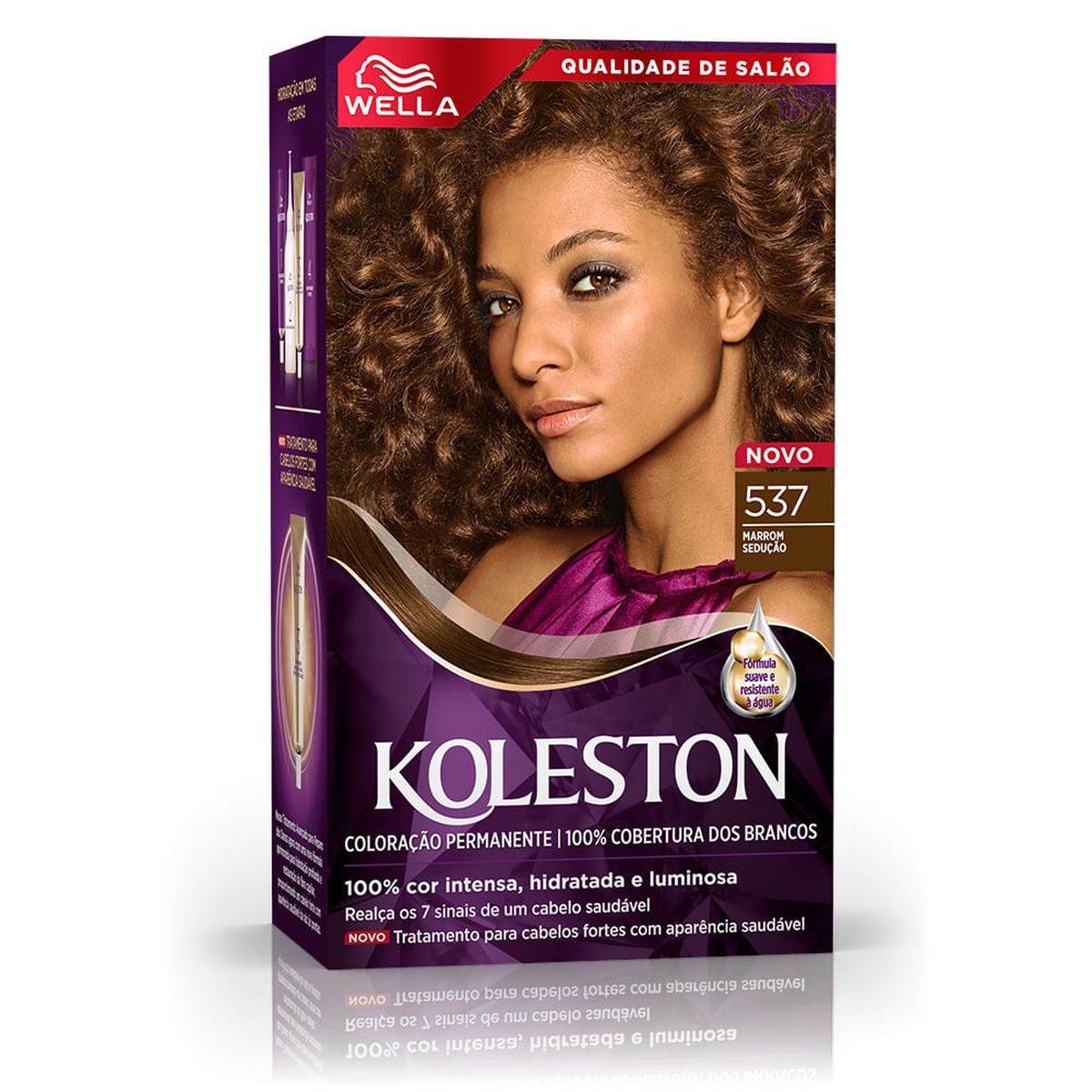 COLORAÇÃO PERMANENTE 537 MARROM SEDUÇÂO KOLESTON 55G