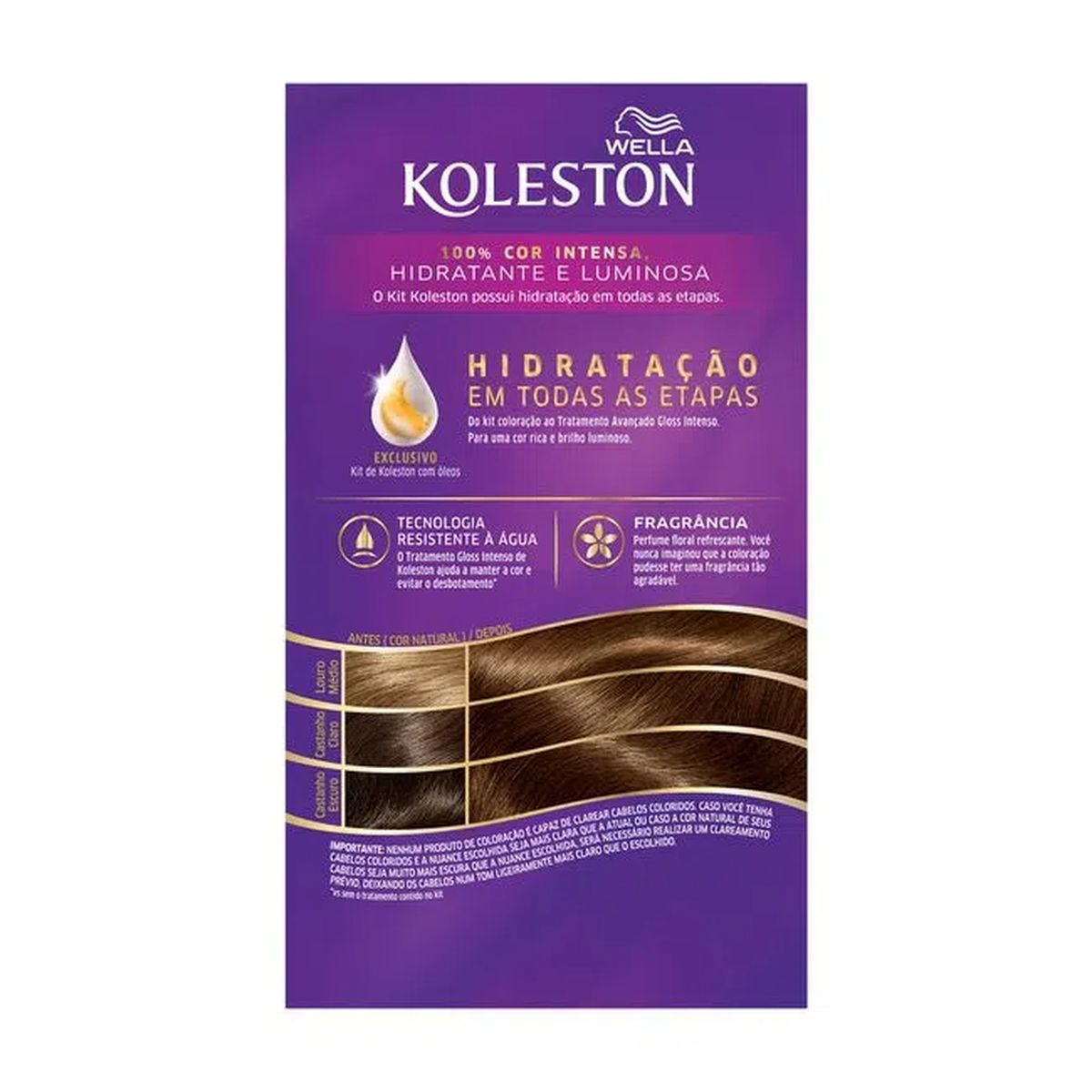 COLORAÇÃO PERMANENTE 537 MARROM SEDUÇÂO KOLESTON 55G