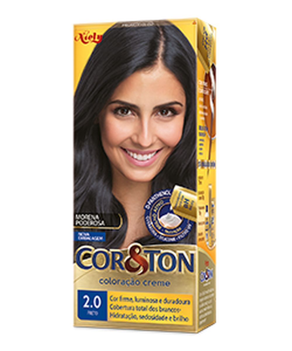 COLORAÇÃO COR&TON 2.0 PRETO NIELY 50G