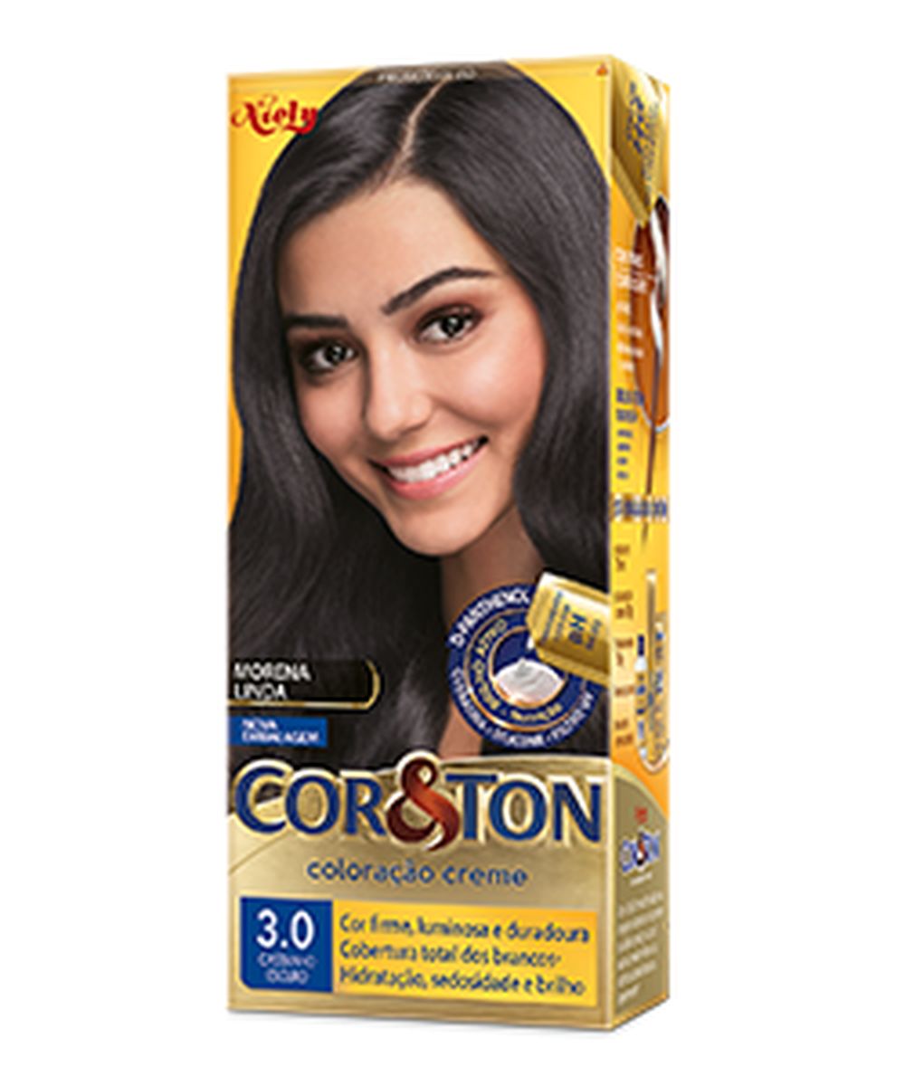 COLORAÇÃO COR&TON 3.0 CASTANHO ESCURO NIELY 50G
