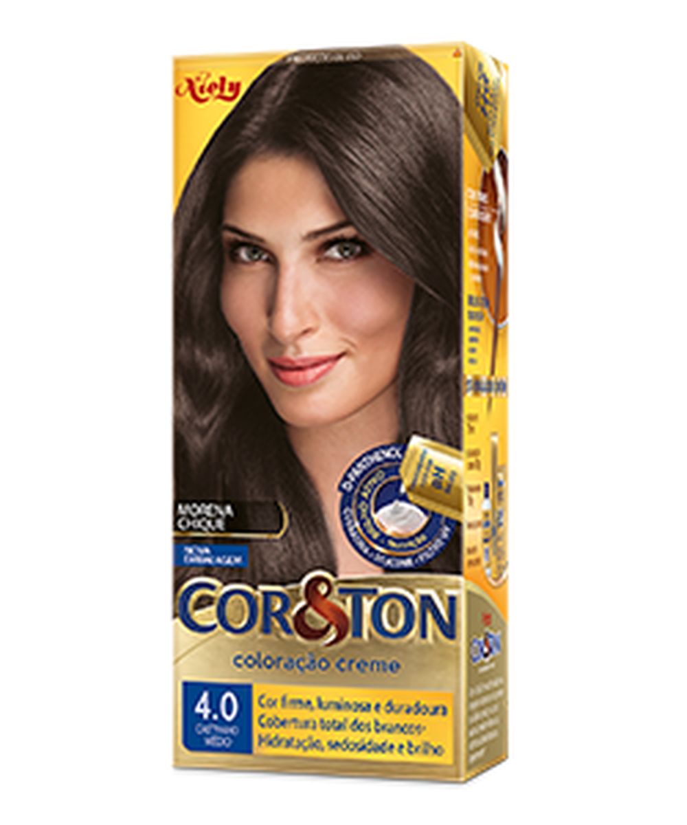COLORAÇÃO COR&TON 4.0 CASTANHO MÉDIO NIELY 50G