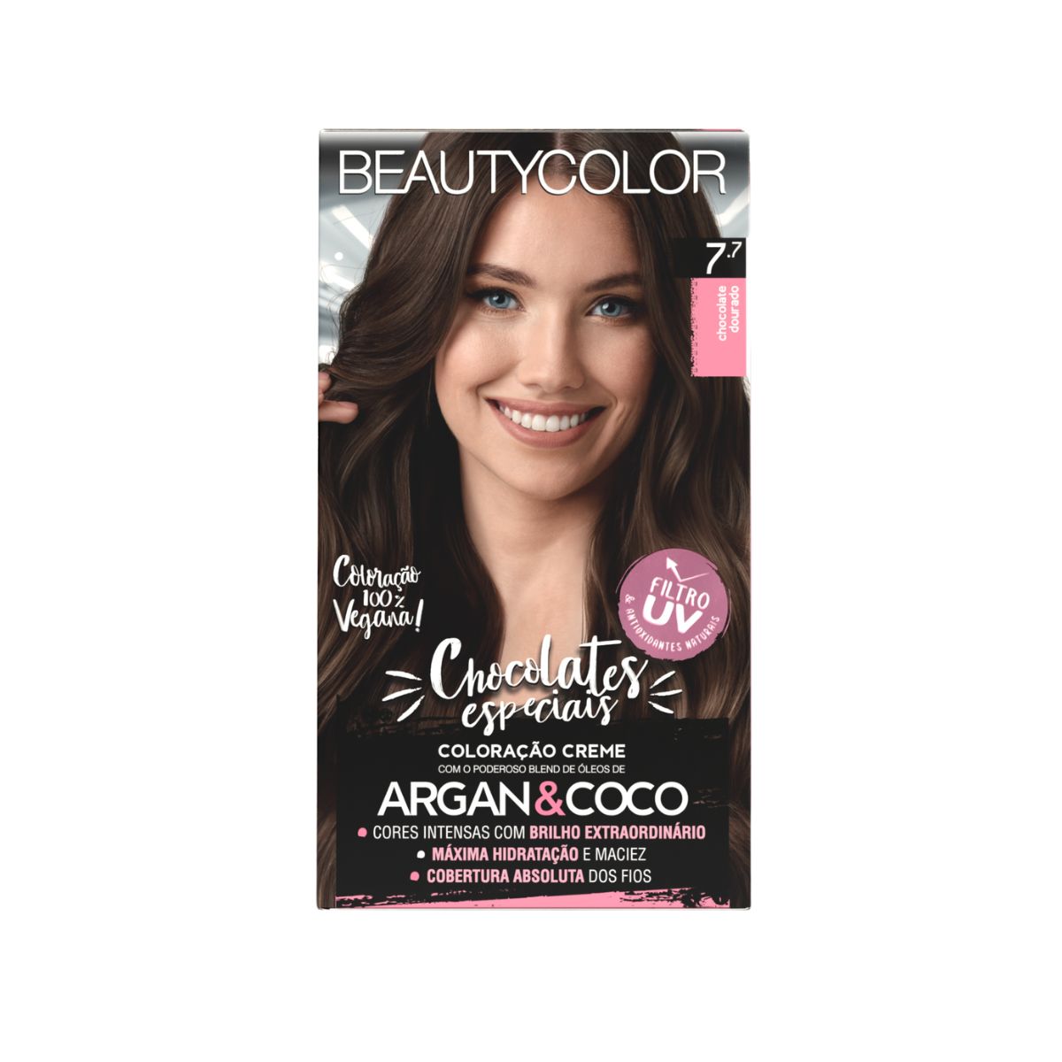 COLORAÇÃO KIT 6.7 CHOCOLATE SUÍÇO BEAUTY COLOR