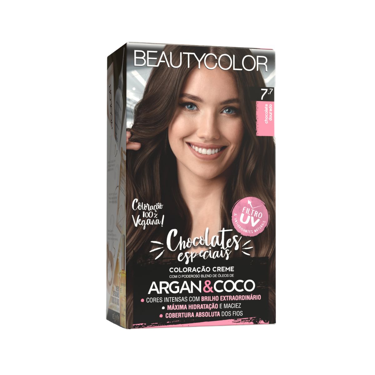 COLORAÇÃO KIT 6.7 CHOCOLATE SUÍÇO BEAUTY COLOR