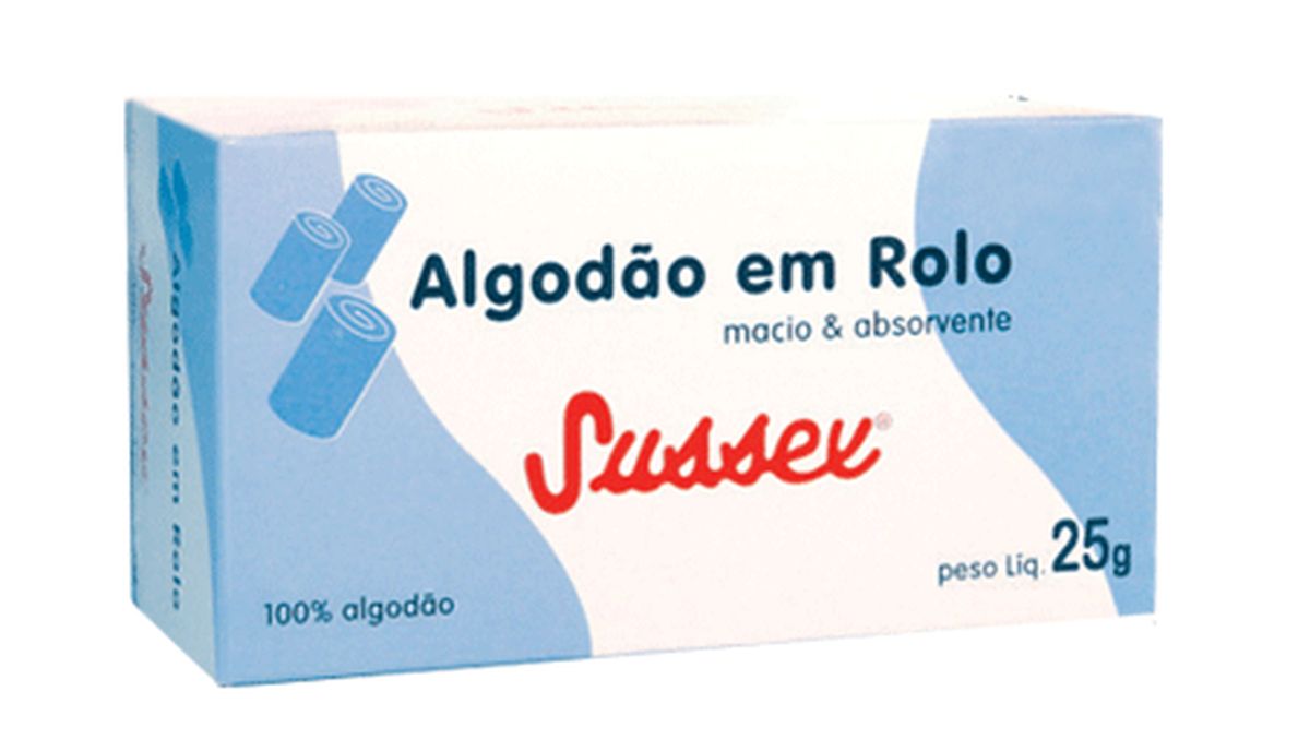ALGODÃO ROLO CAIXINHA SUSSEX 25G
