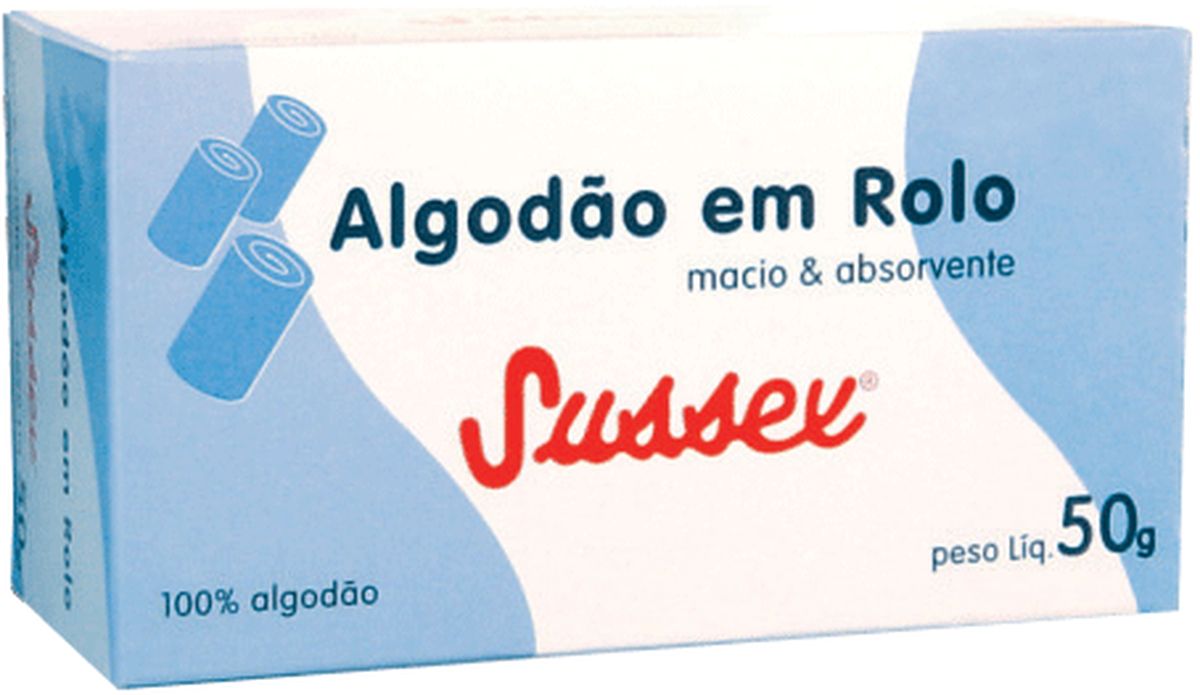 ALGODÃO ROLO CAIXINHA SUSSEX 50G